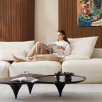 Mellow Half-Closed Sectional with Ottoman