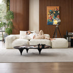 Mellow Half-Closed Sectional with Ottoman