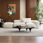 Mellow Half-Closed Sectional with Ottoman