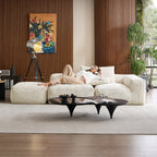Mellow Half-Closed Sectional with Ottoman