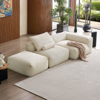 Mellow Half-Closed Sectional with Ottoman