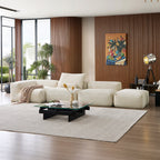 Mellow Half-Closed Sectional with Ottoman