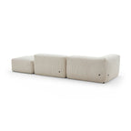 Mellow Half-Closed Sectional with Ottoman