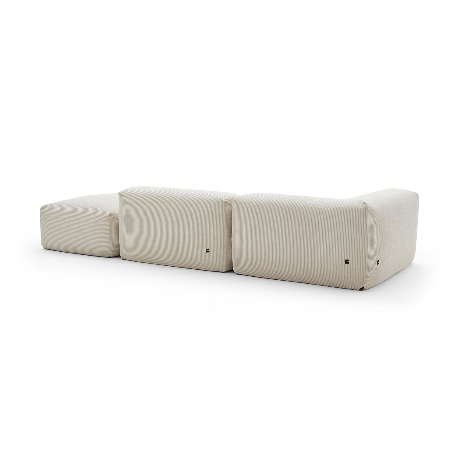Mellow Half-Closed Sectional with Ottoman