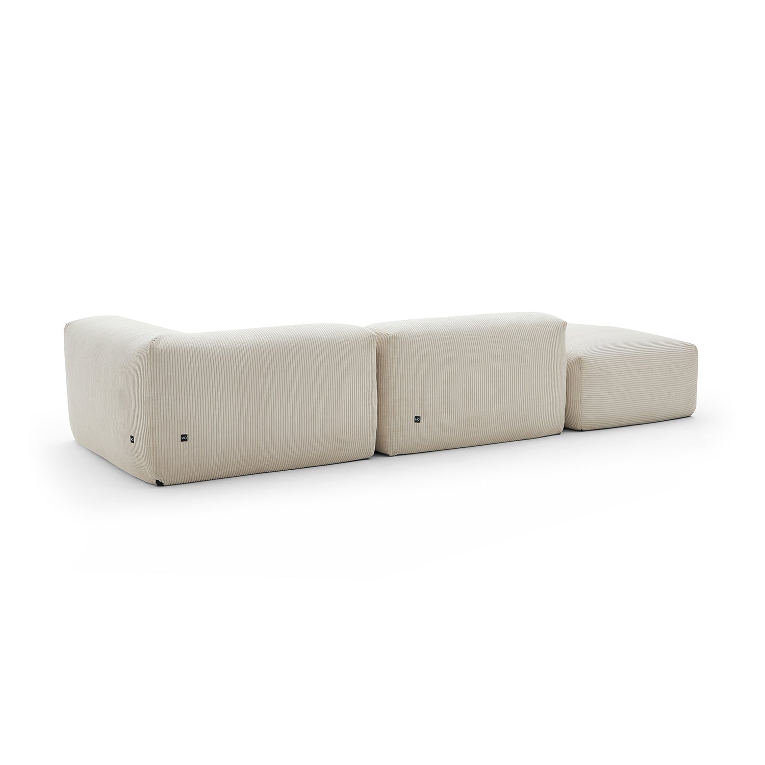 Mellow Half-Closed Sectional with Ottoman