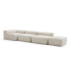 Mellow Half-Closed Sectional with Ottoman