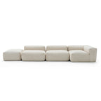 Mellow Half-Closed Sectional with Ottoman