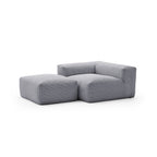 Mellow Half-Closed Sectional with Ottoman