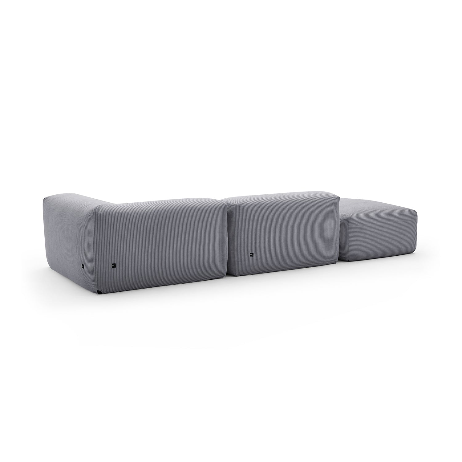 Mellow Half-Closed Sectional with Ottoman