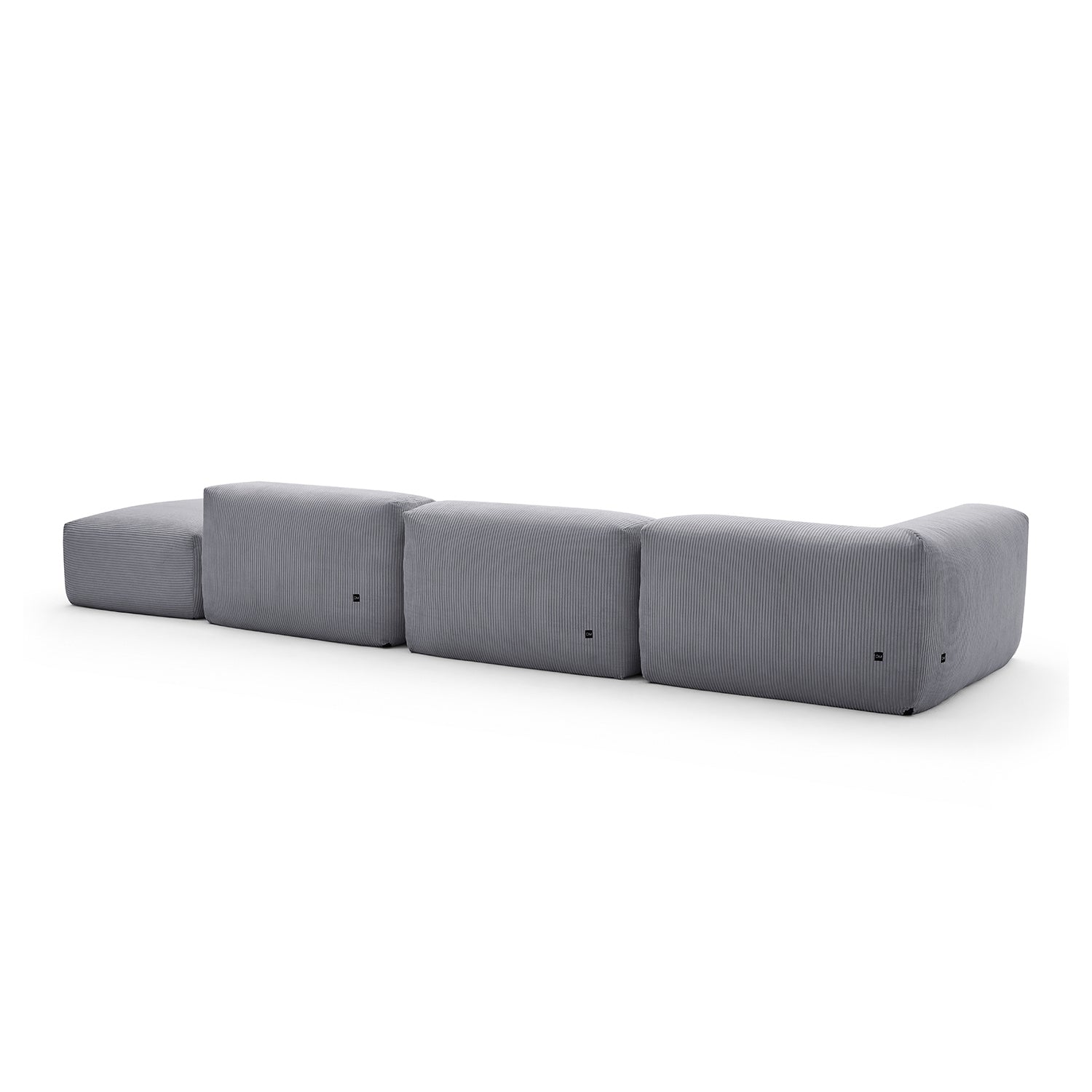 Mellow Half-Closed Sectional with Ottoman