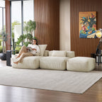 Mellow Open Sectional with Ottoman