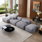 Mellow Open Sectional with Ottoman