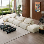 Mellow Open Sectional with Ottoman
