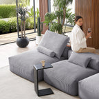 Mellow Open Sectional with Ottoman