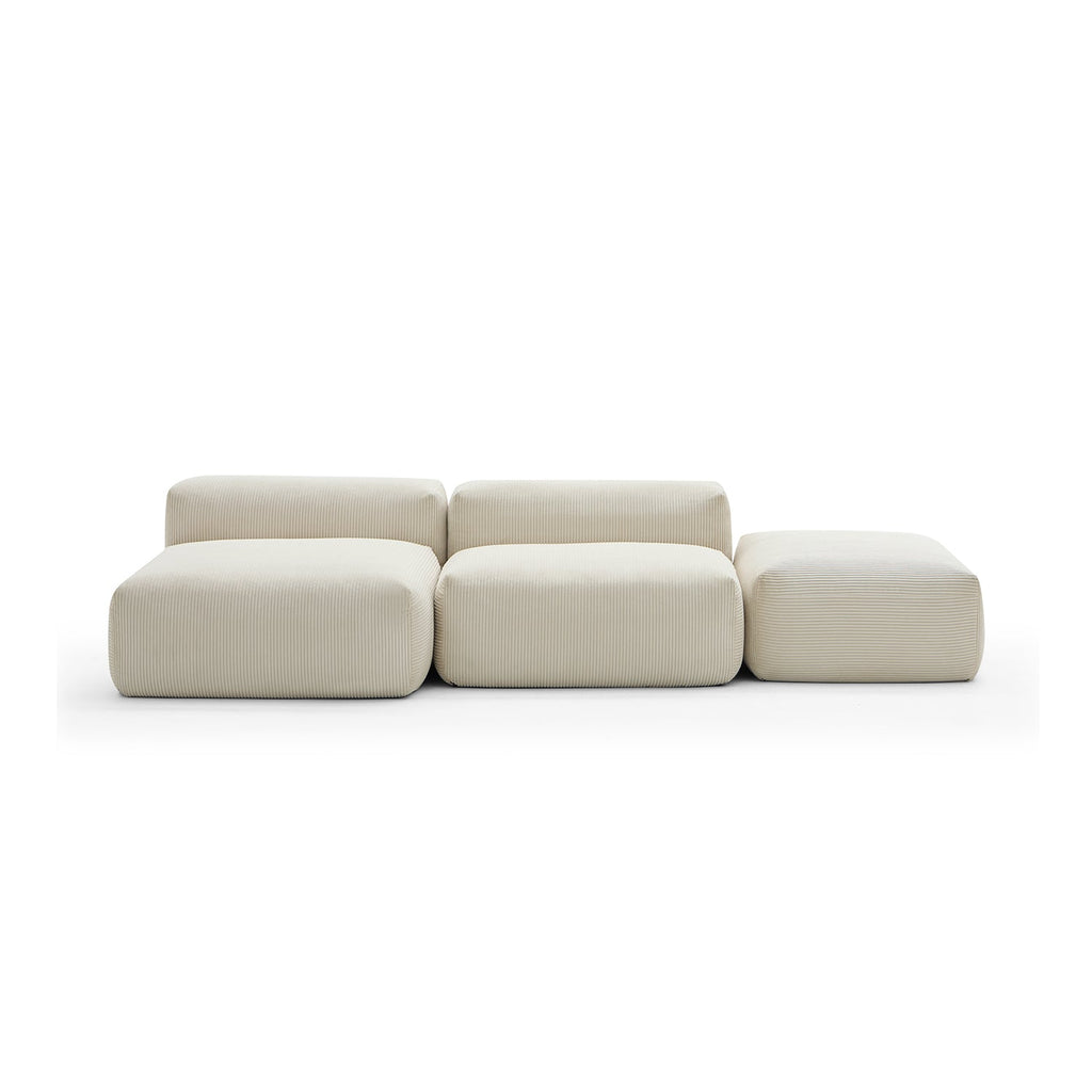 Mellow Open Sectional with Ottoman
