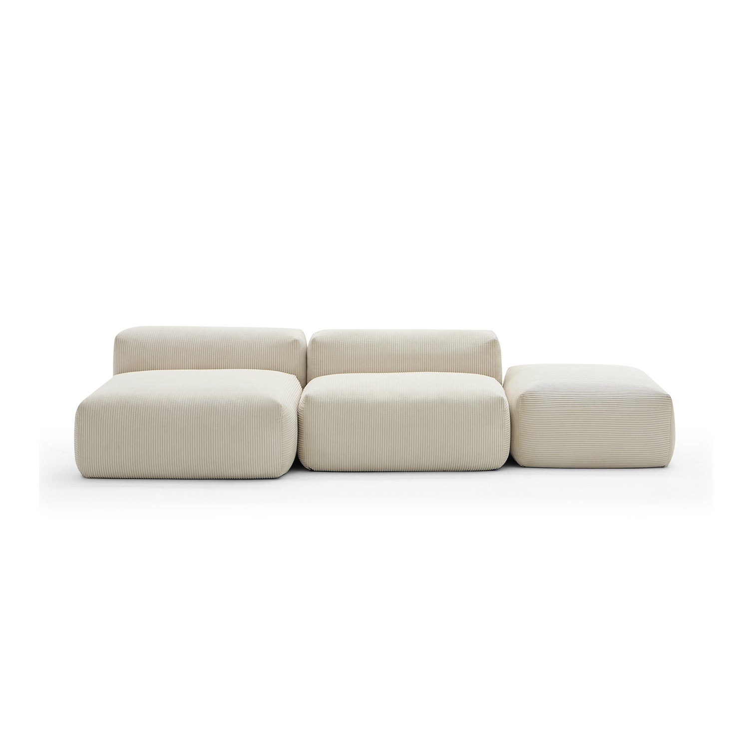 Mellow Open Sectional with Ottoman