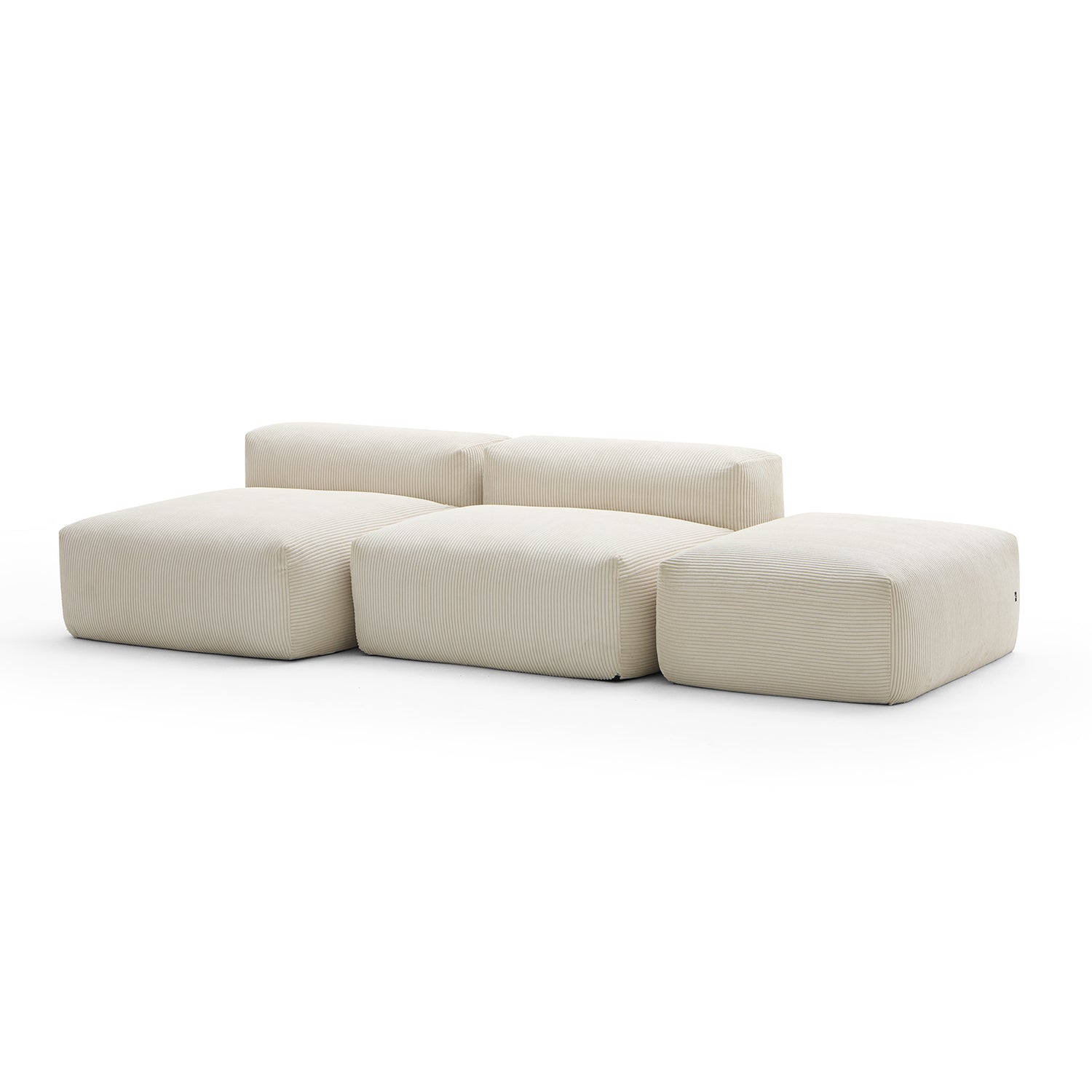 Mellow Open Sectional with Ottoman