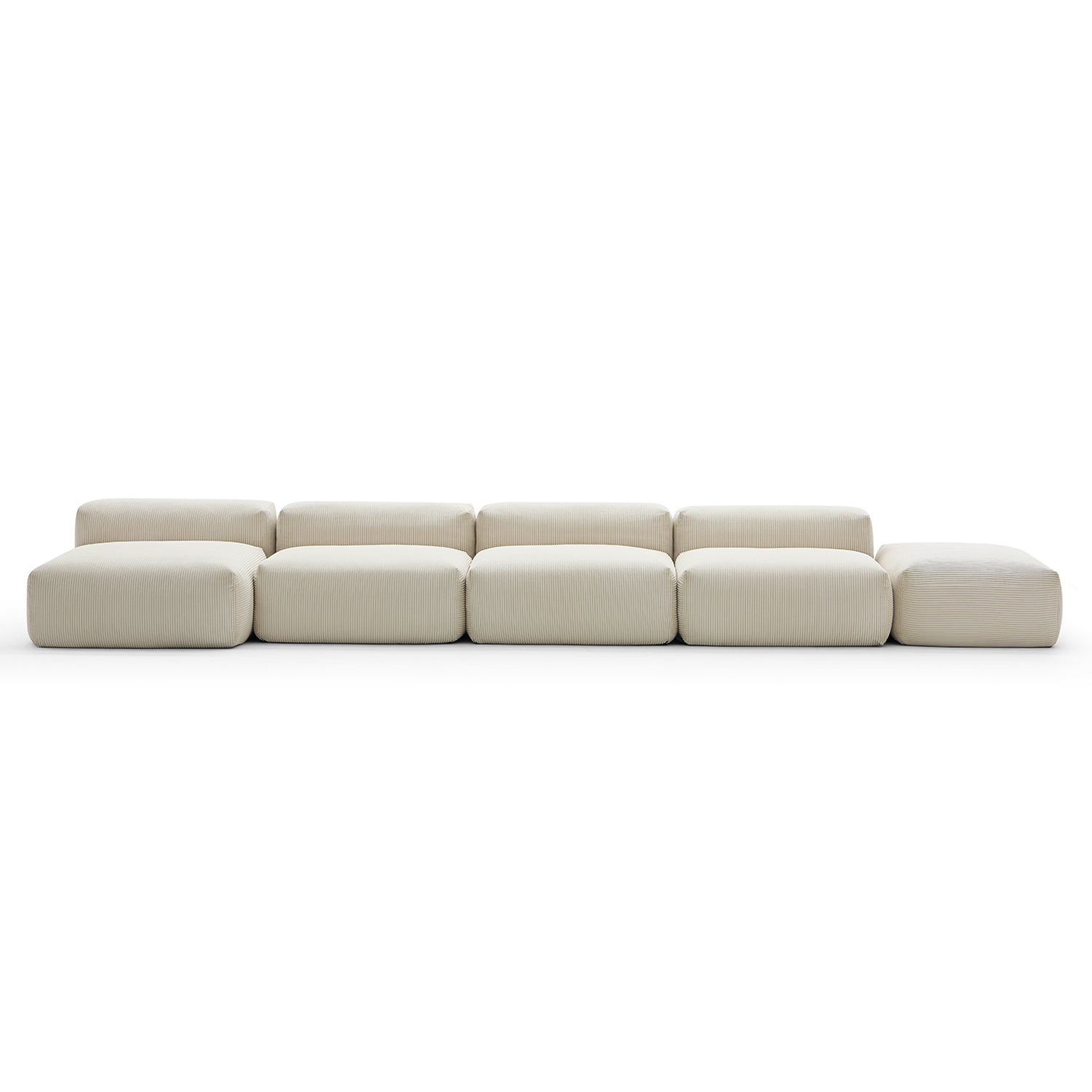 Mellow Open Sectional with Ottoman