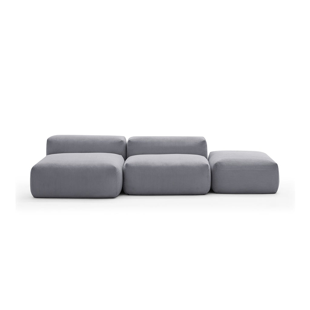 Mellow Open Sectional with Ottoman