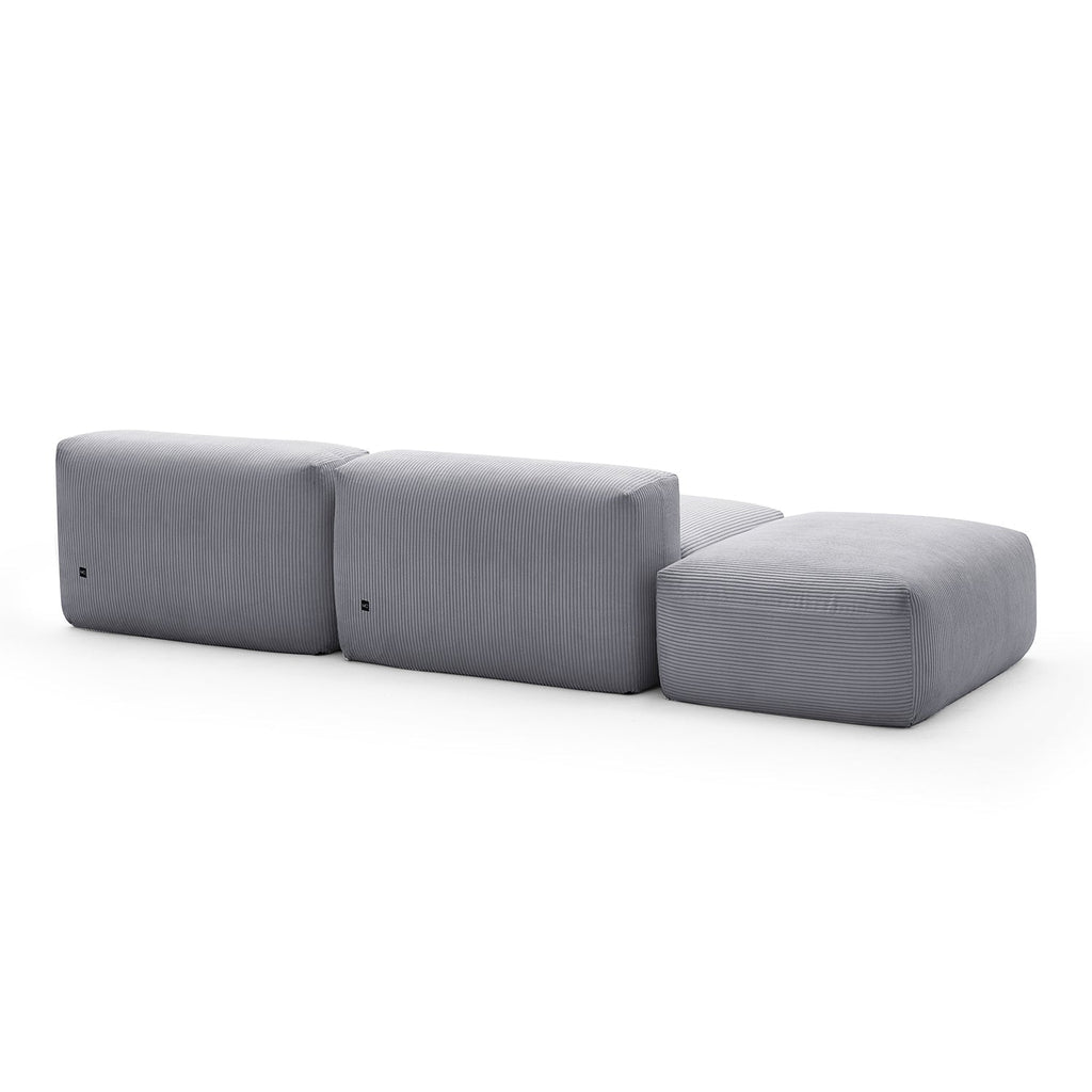 Mellow Open Sectional with Ottoman