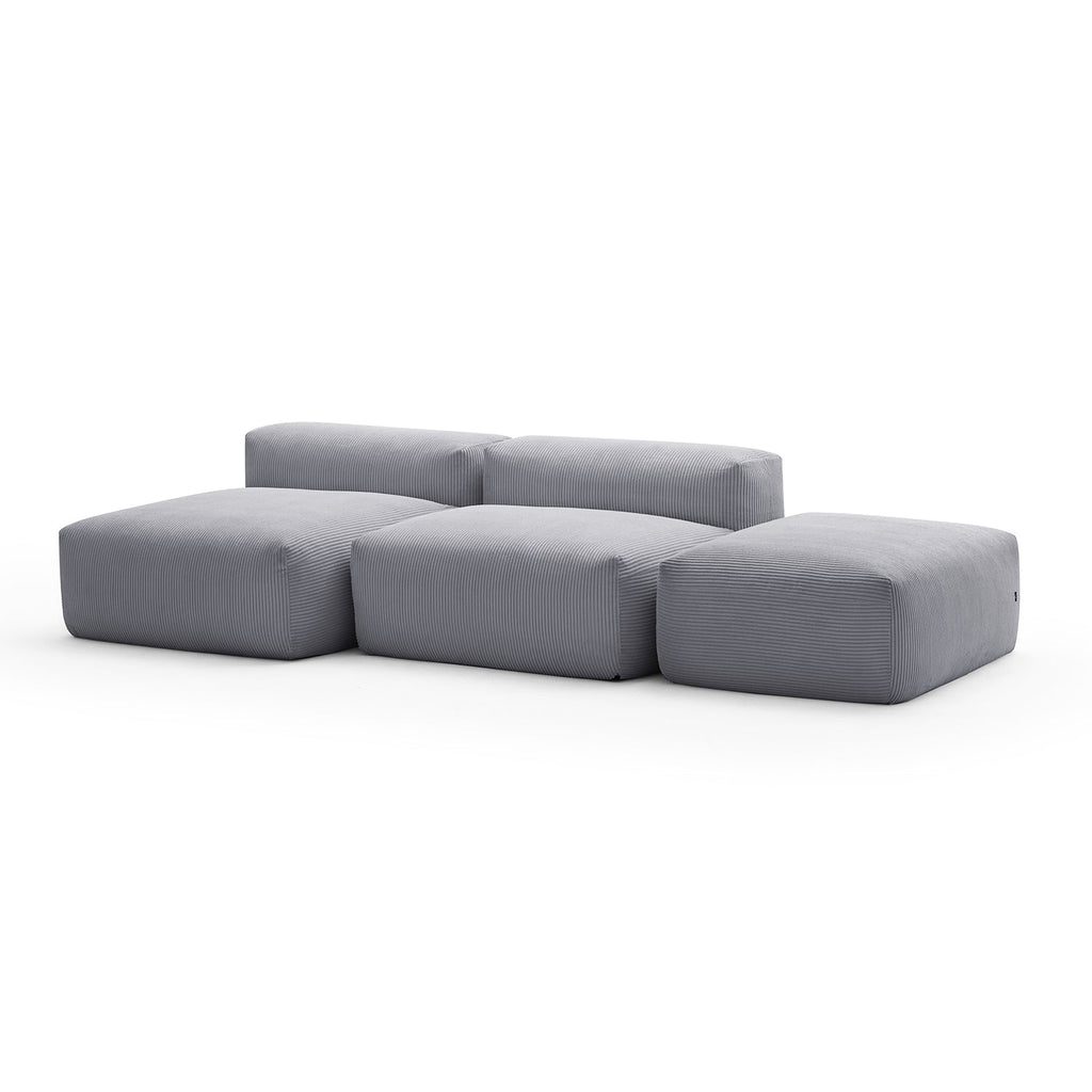 Mellow Open Sectional with Ottoman