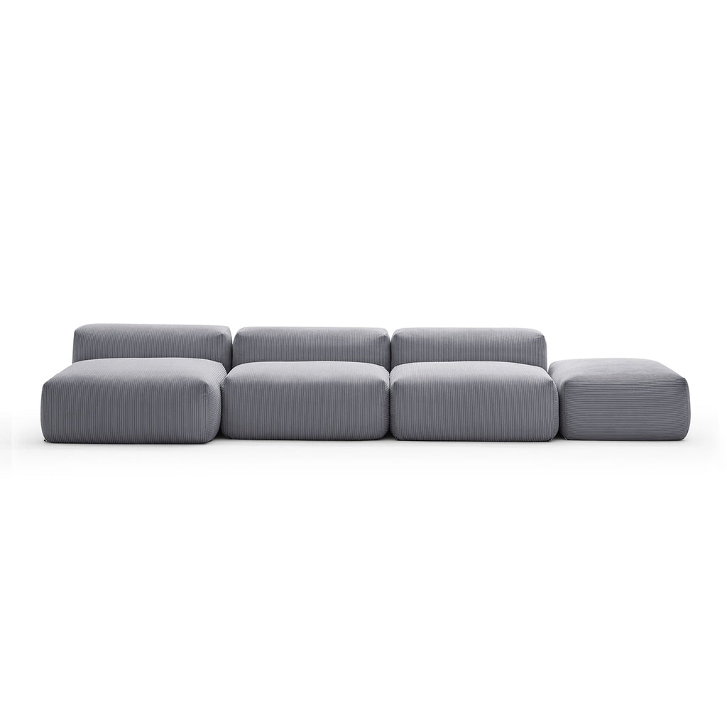 Mellow Open Sectional with Ottoman