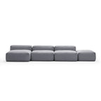 Mellow Open Sectional with Ottoman