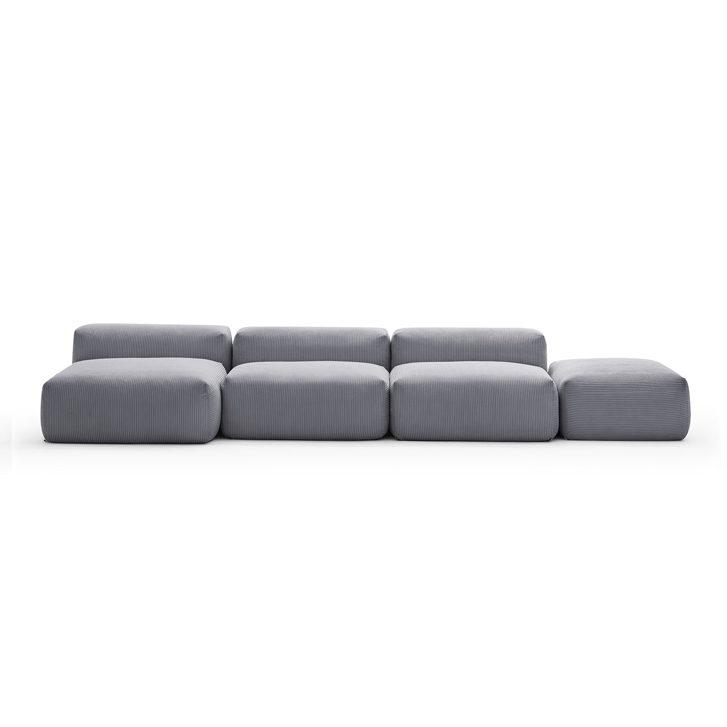 Mellow Open Sectional with Ottoman
