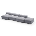 Mellow Open Sectional with Ottoman