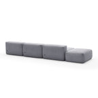 Mellow Open Sectional with Ottoman