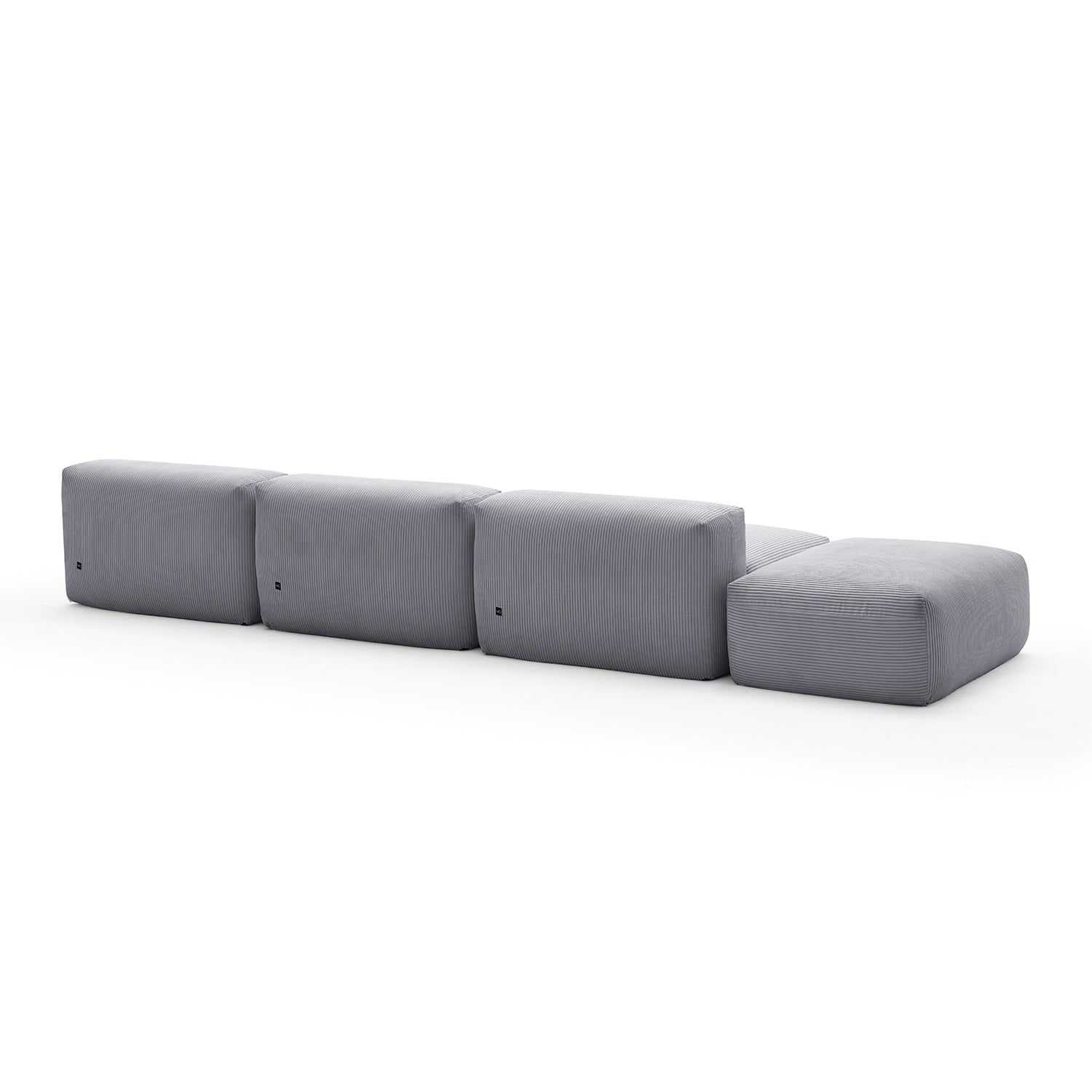 Mellow Open Sectional with Ottoman