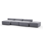Mellow Open Sectional with Ottoman