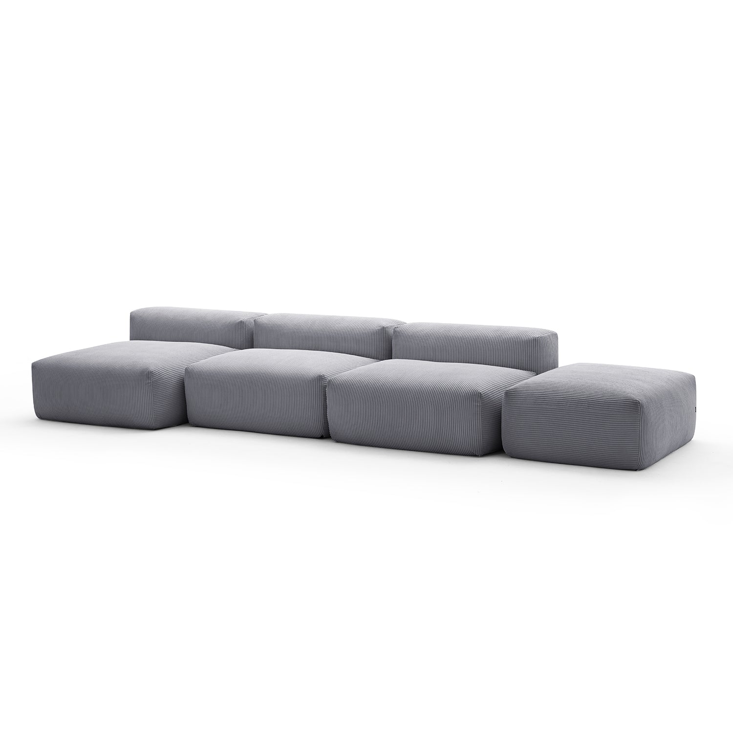 Mellow Open Sectional with Ottoman