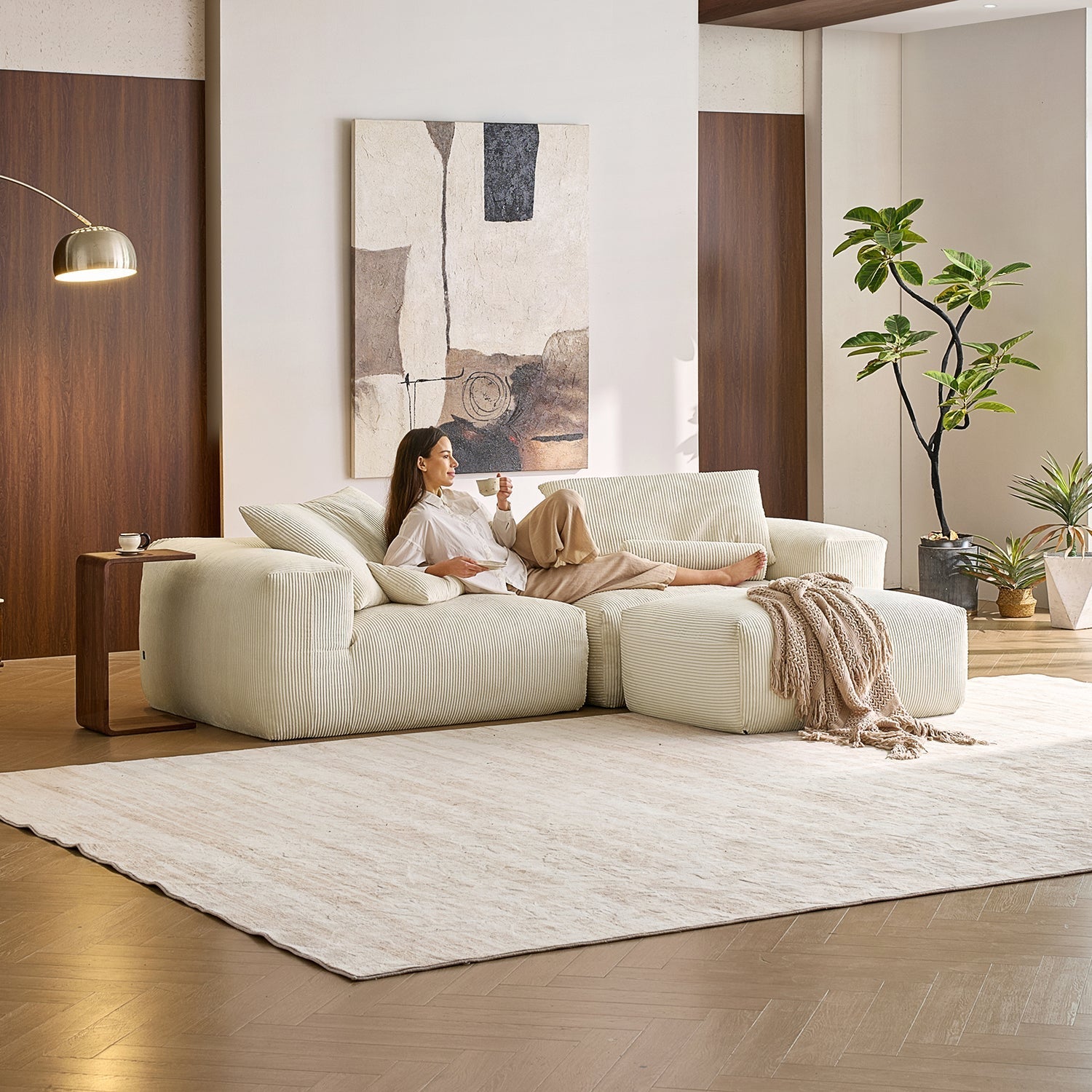 Mellow Sectional with Ottoman