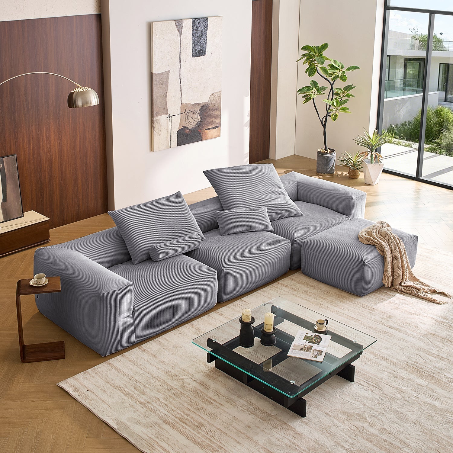 Mellow Sectional with Ottoman