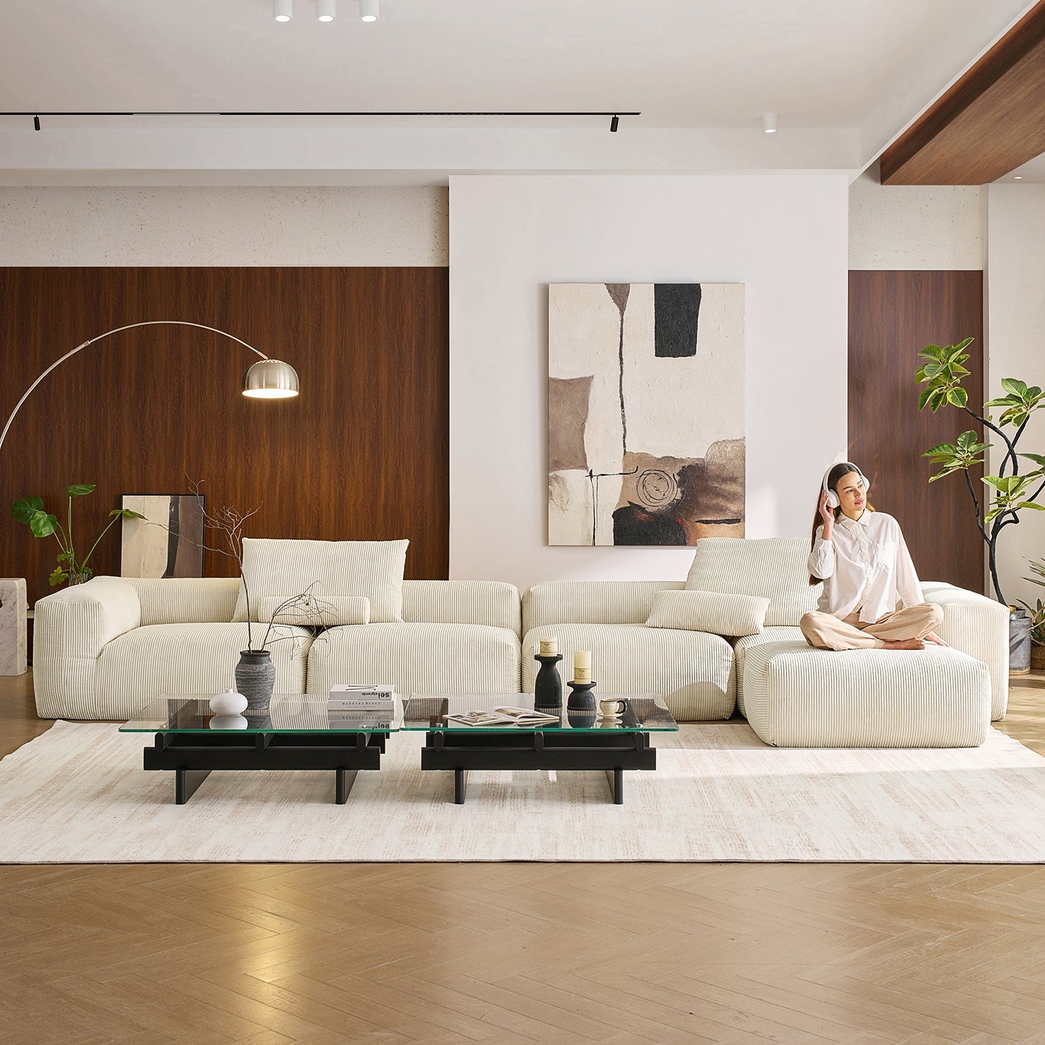 Mellow Sectional with Ottoman