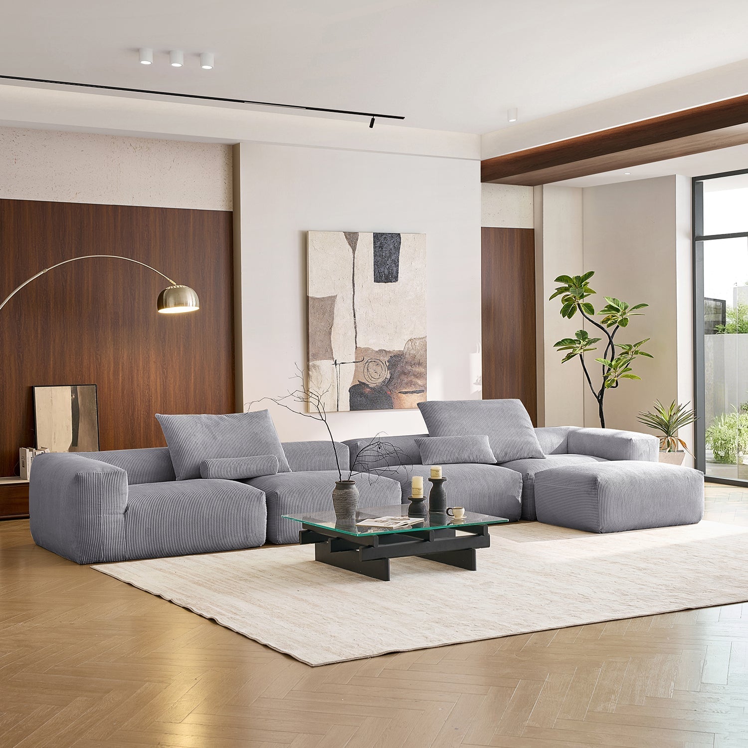 Mellow Sectional with Ottoman