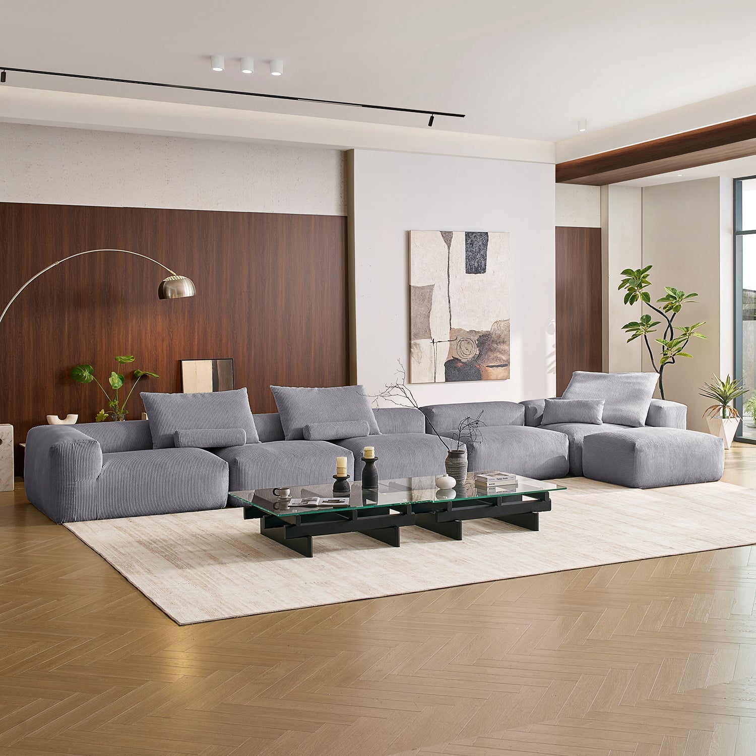 Mellow Sectional with Ottoman