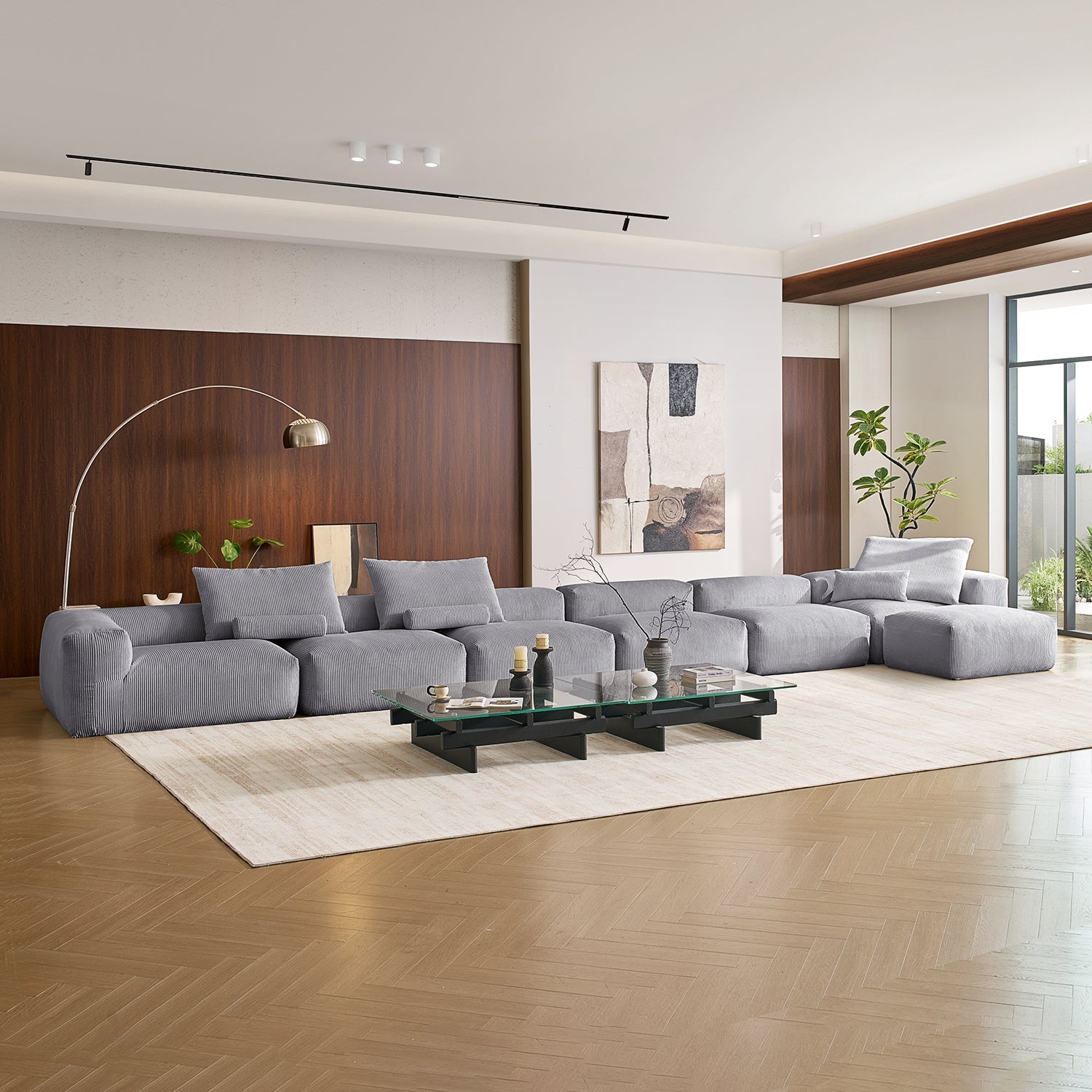 Mellow Sectional with Ottoman