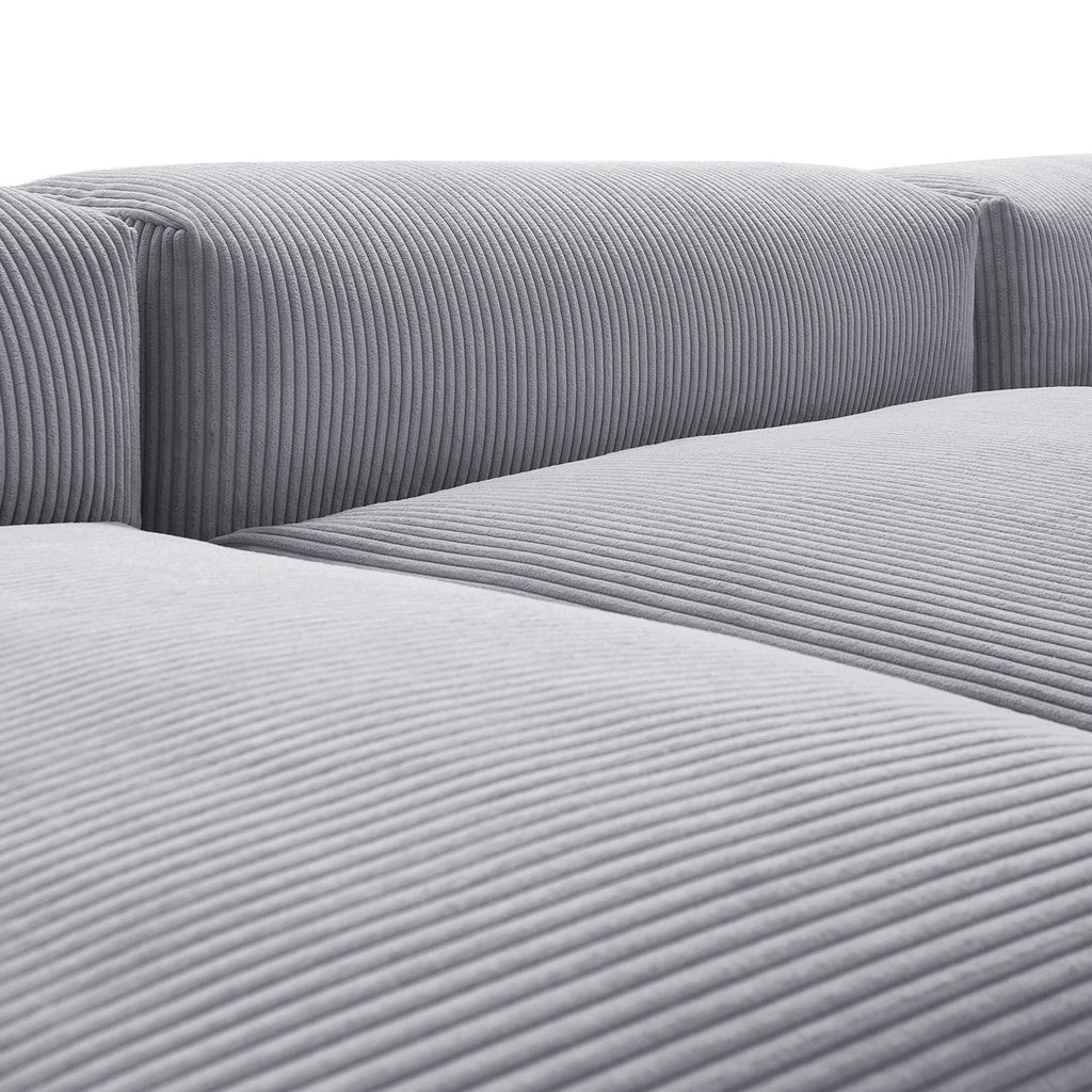 Mellow Open Sectional with Ottoman