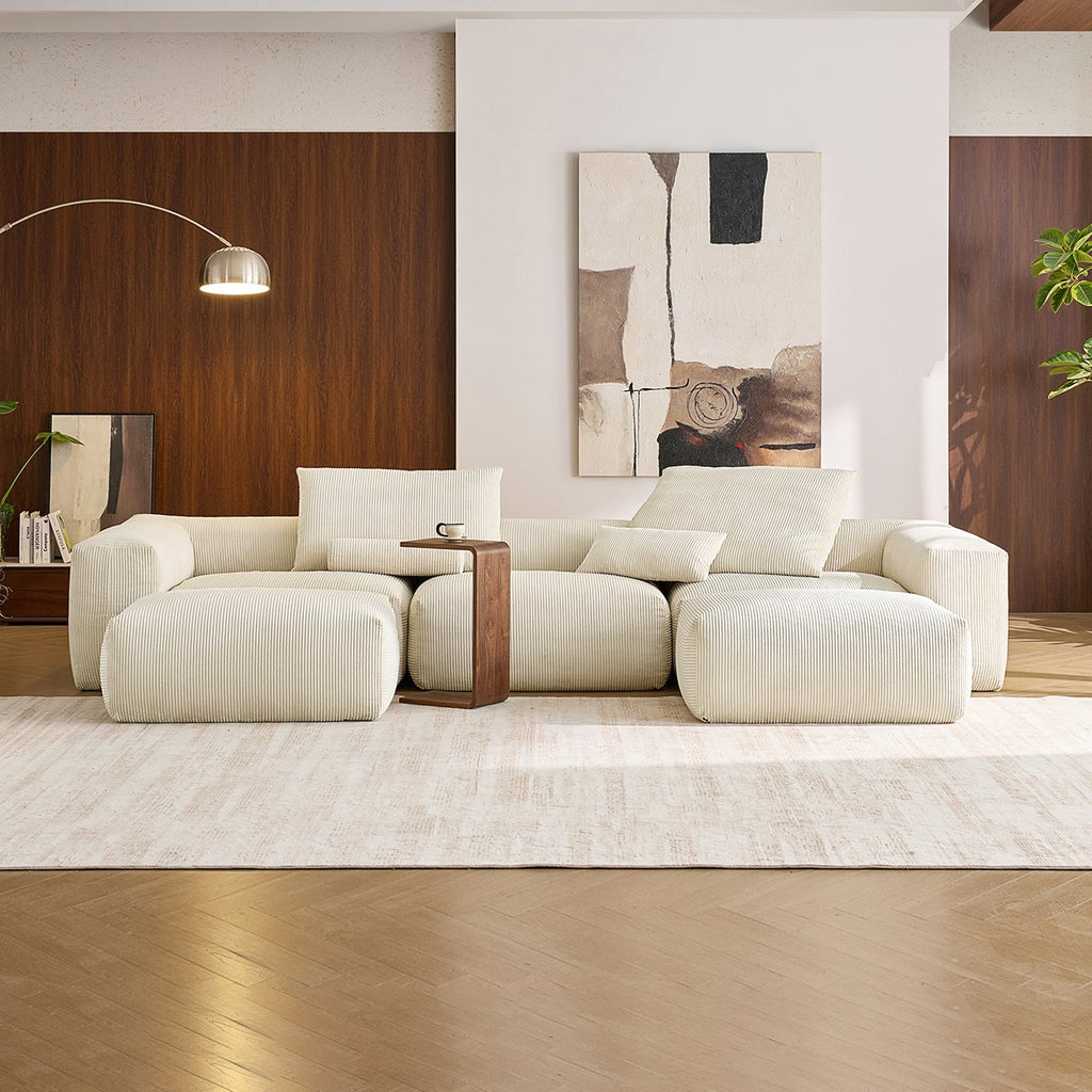 Mellow U Sectional with Ottoman