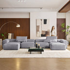 Mellow U Sectional with Ottoman