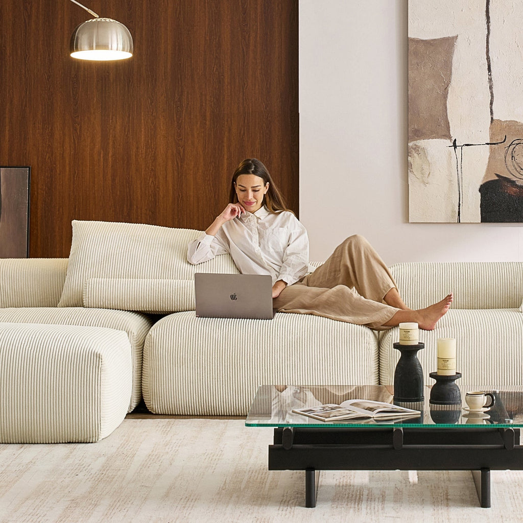 Mellow U Sectional with Ottoman