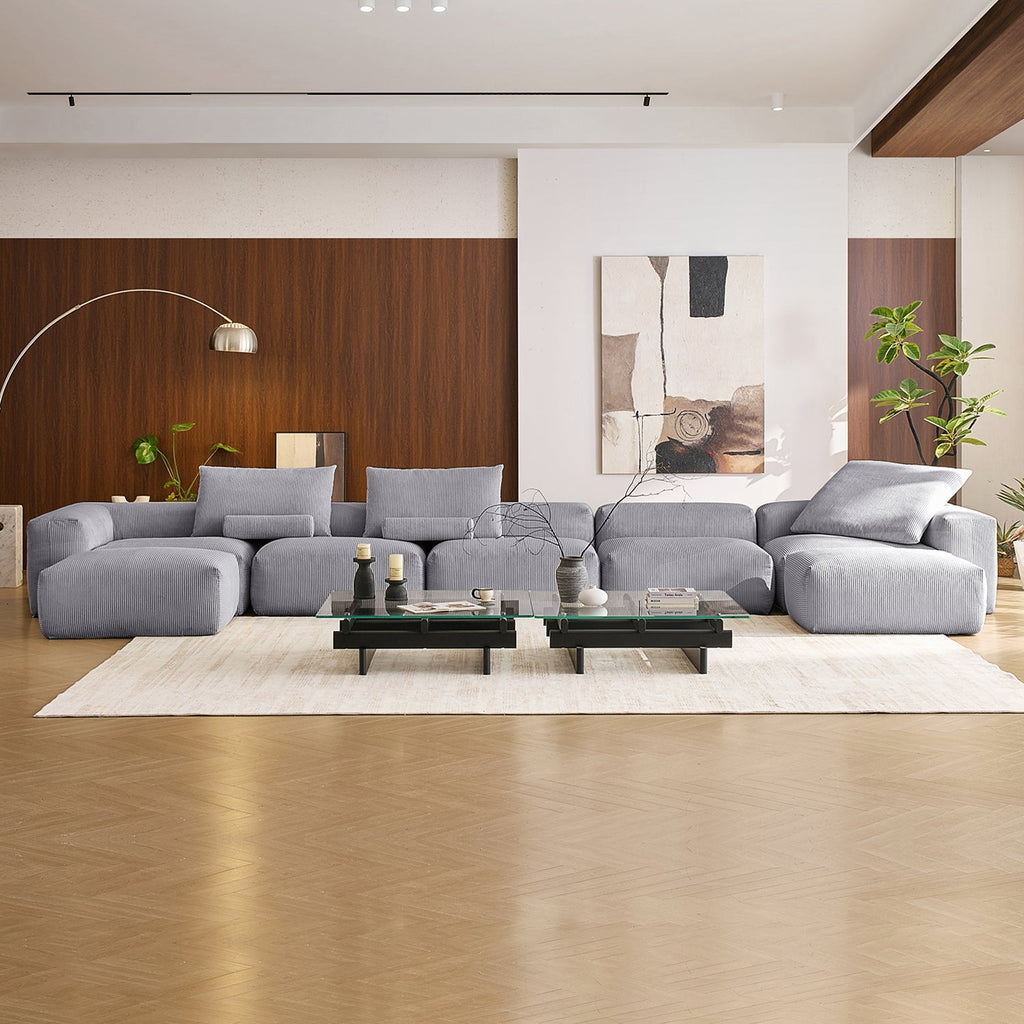 Mellow U Sectional with Ottoman