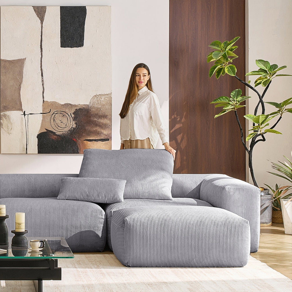 Mellow U Sectional with Ottoman