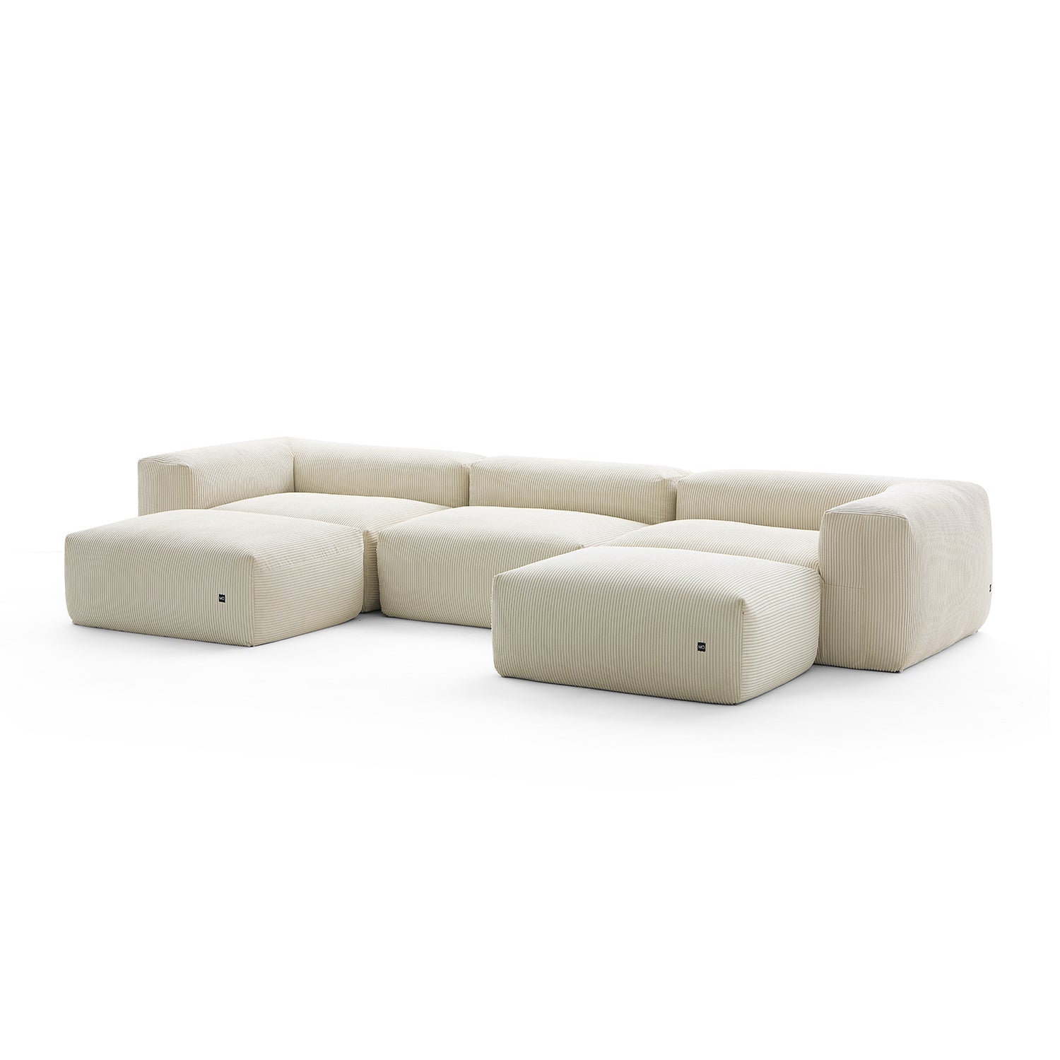 Mellow U Sectional with Ottoman