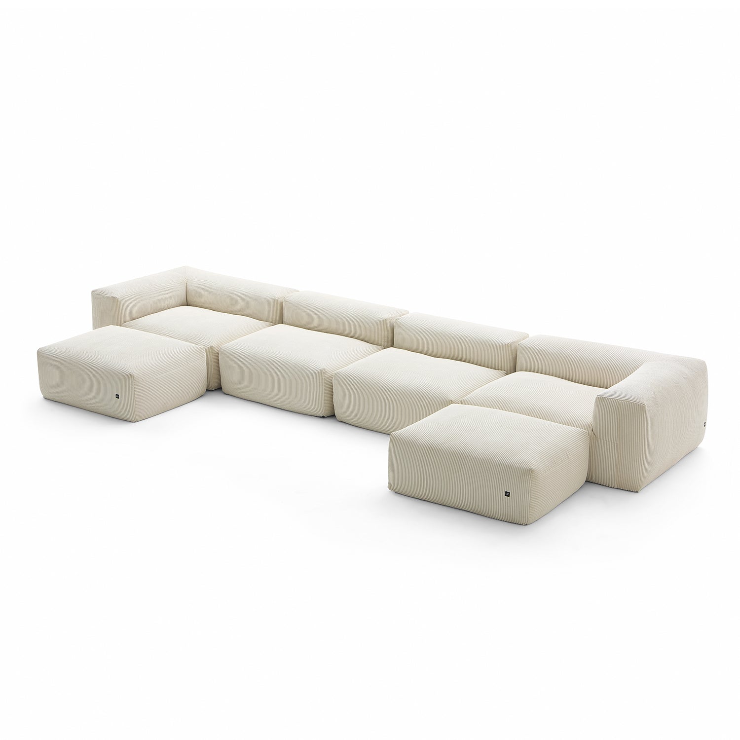 Mellow U Sectional with Ottoman