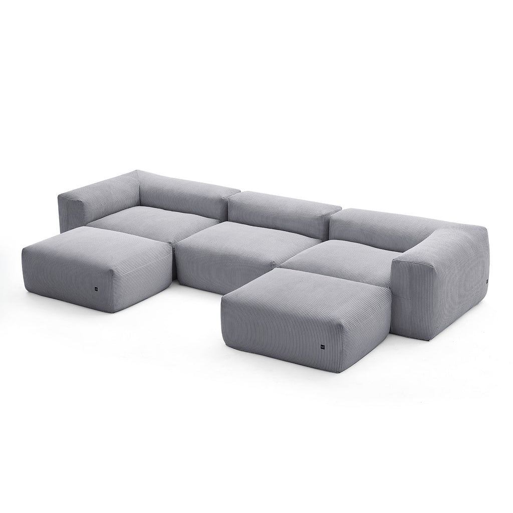 Mellow U Sectional with Ottoman