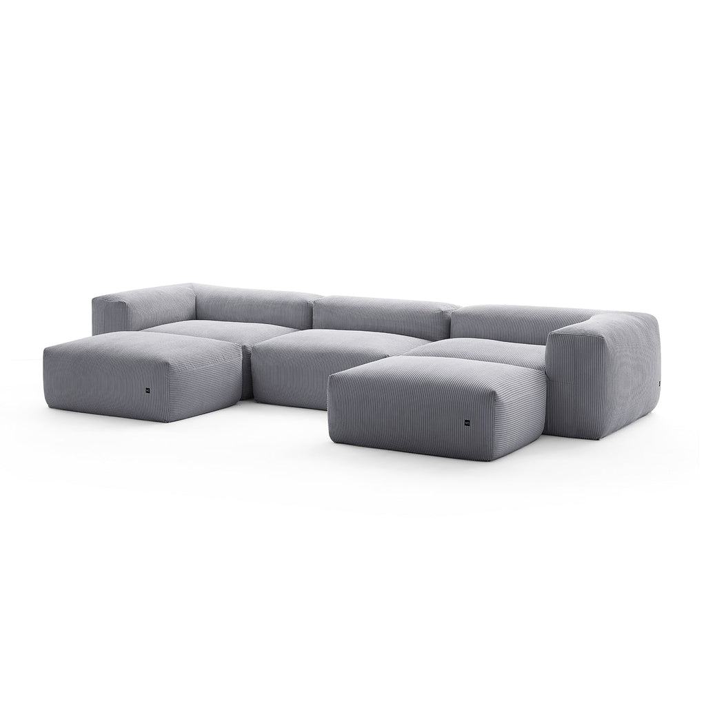 Mellow U Sectional with Ottoman