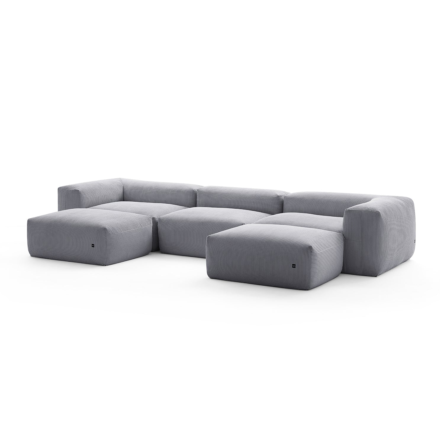Mellow U Sectional with Ottoman